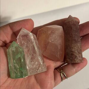 Set of Four Crystal Points